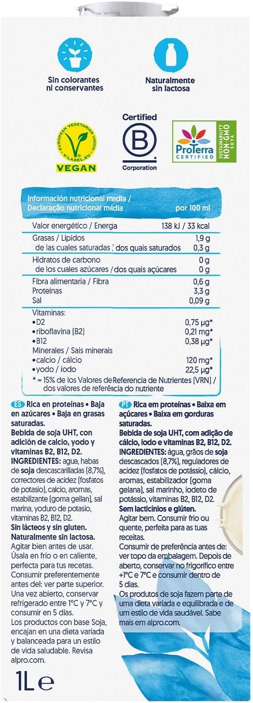 image:imageAlpro Boisson vgtale Soja sans sucres 1L Lot de 8x1L