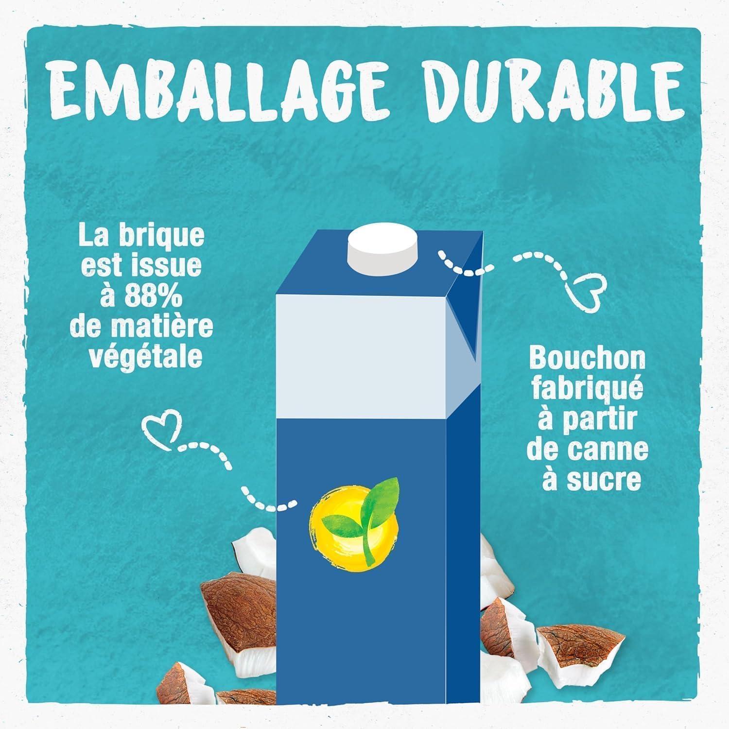 image:imageBJORG Boisson Coco Sans Sucres Boisson Vgtale Bio Pauvre En matires grasses 1 L x 6Coco Nature 1L
