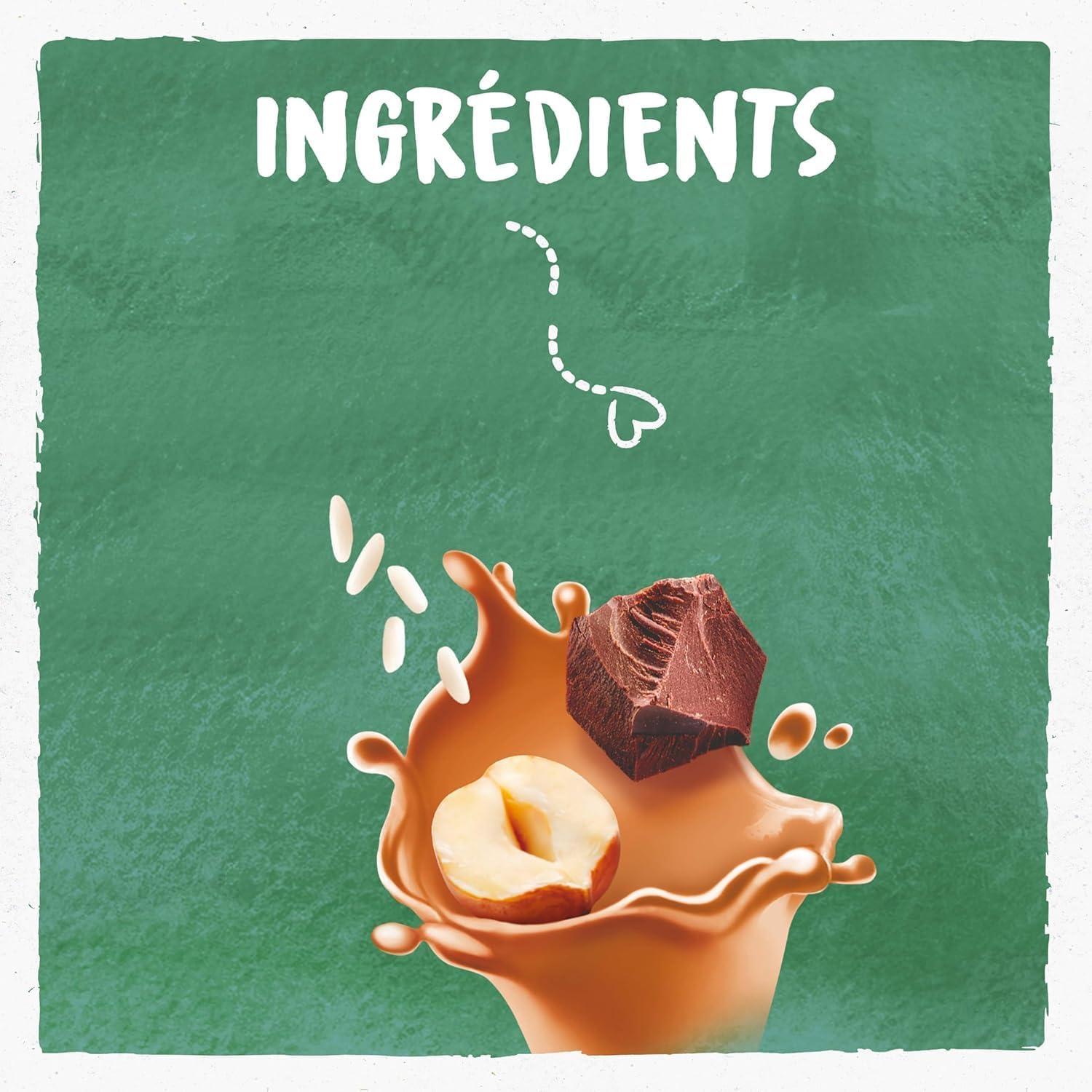 image:imageBJORG Boisson Riz Sans Sucres Boisson Vgtale Bio Pauvre en Acides Gras Saturs Boire et Cuisiner PetitDjeuner Et Goter 1 LChocolatNoisette 2 x 1 L