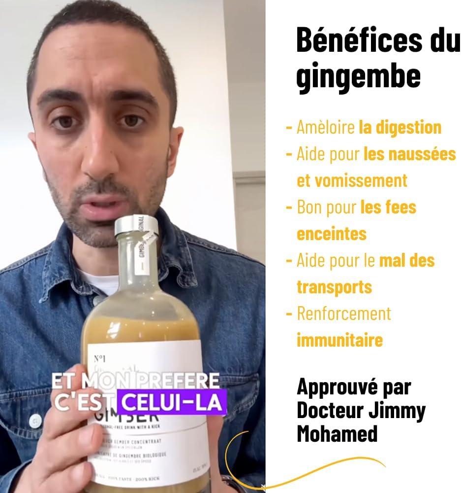 image:imageGIMBER N1 700 ml Original Concentr de gingembre biologique base de gingembre citron et pices Sans alcool 100 biologique Pour cocktail ou boire pur
