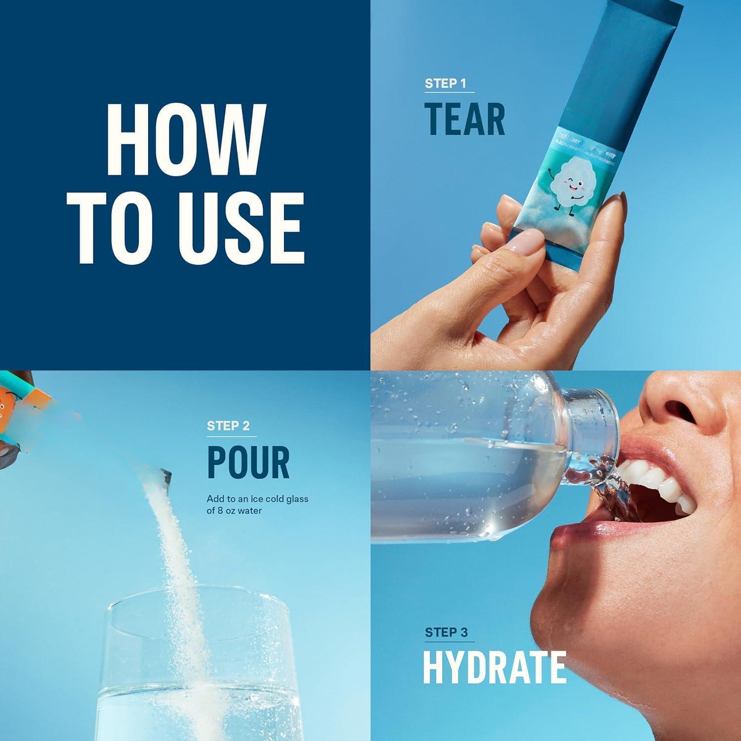 image:imageHydratation Barbe papa boisson en poudre lectrolytique