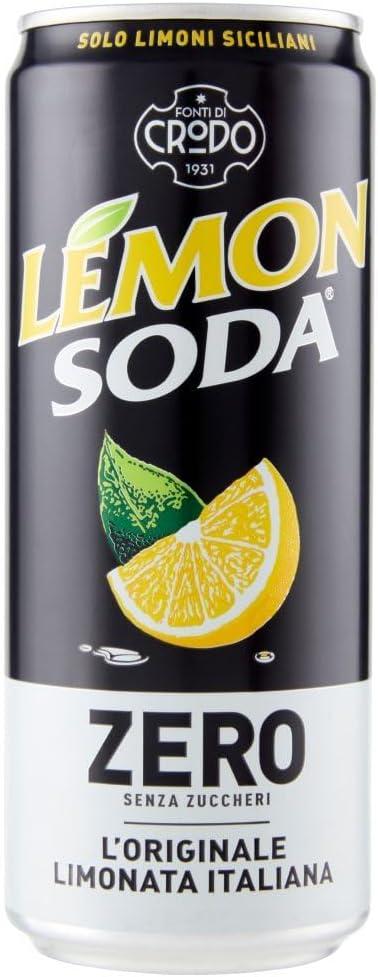 image:imageLemonsoda zro rafrachissement de la boisson au citron limonade sans sucre ajout boisson gazeuse italienne aromatisation au citron sans sucre 24x 33cl Italian Gourmet polpa 400g