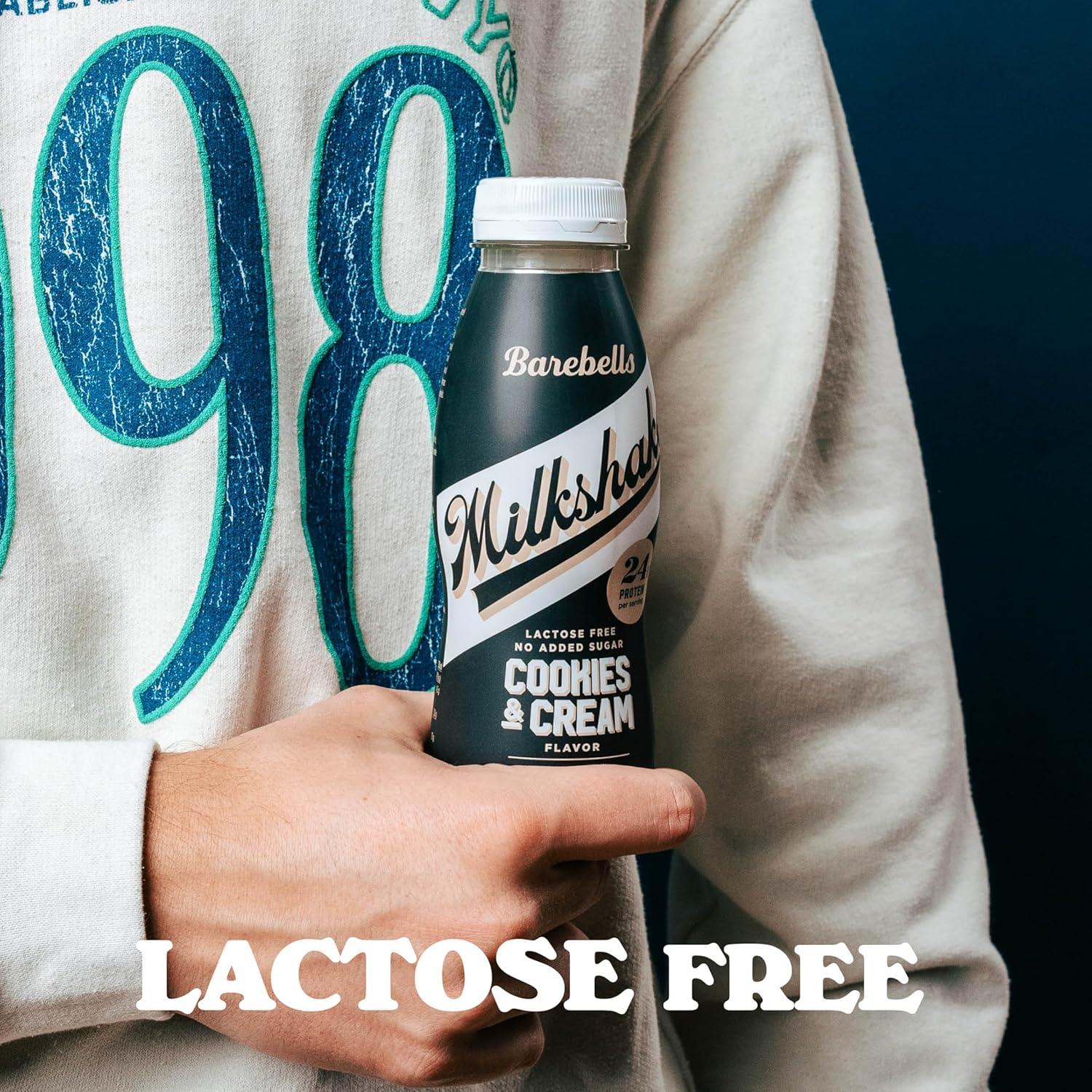 image:imageMilkshake protin Barebells Cookies amp Cream 8 x 330 ml 24 g de protines Sans sucre ajout Sans lactose Boisson onctueuse au dlicieux got cookies amp creamBiscuit et crme