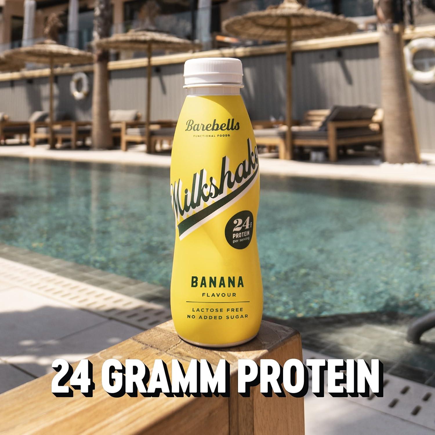 image:imageMilkshake protin Barebells Cookies amp Cream 8 x 330 ml 24 g de protines Sans sucre ajout Sans lactose Boisson onctueuse au dlicieux got cookies amp creamBanane