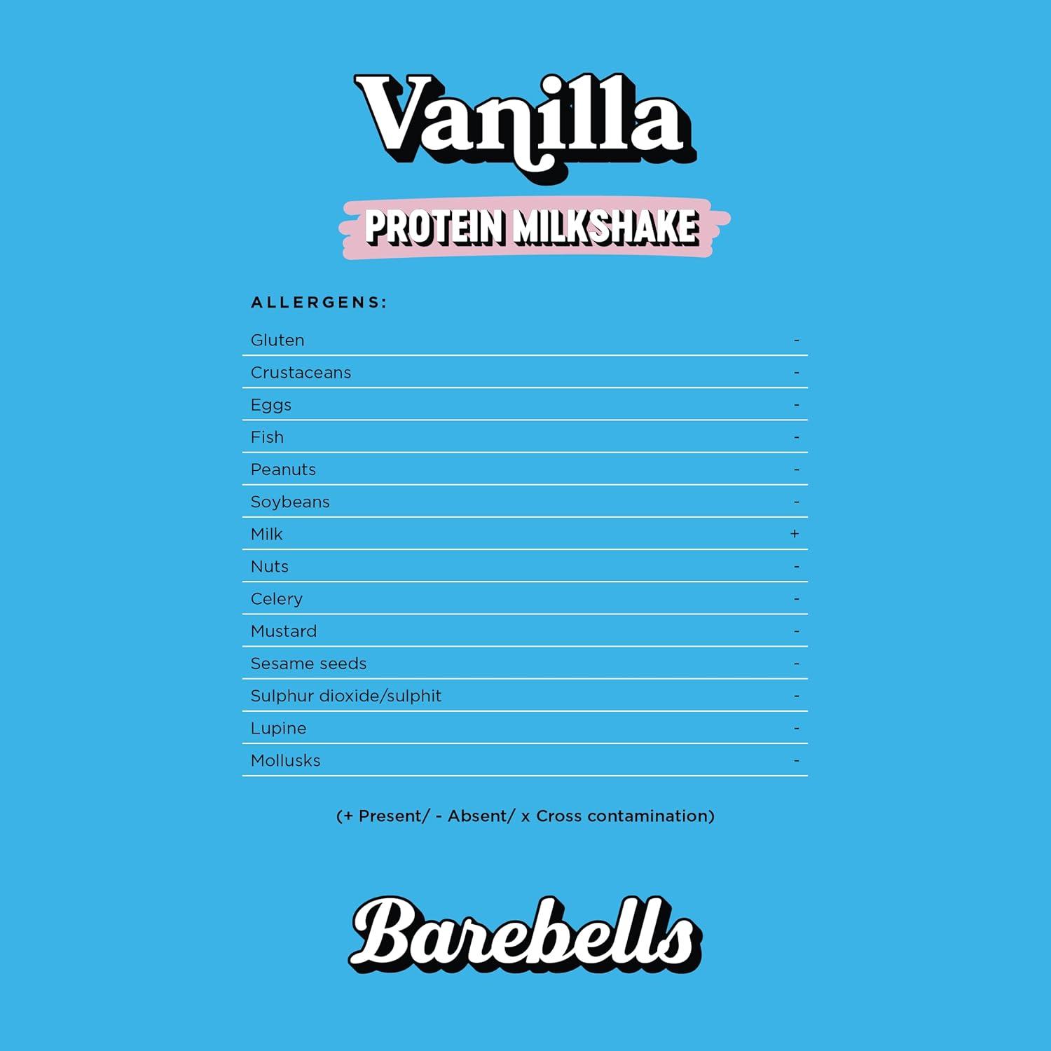 image:imageMilkshake protin Barebells Cookies amp Cream 8 x 330 ml 24 g de protines Sans sucre ajout Sans lactose Boisson onctueuse au dlicieux got cookies amp creamVanille