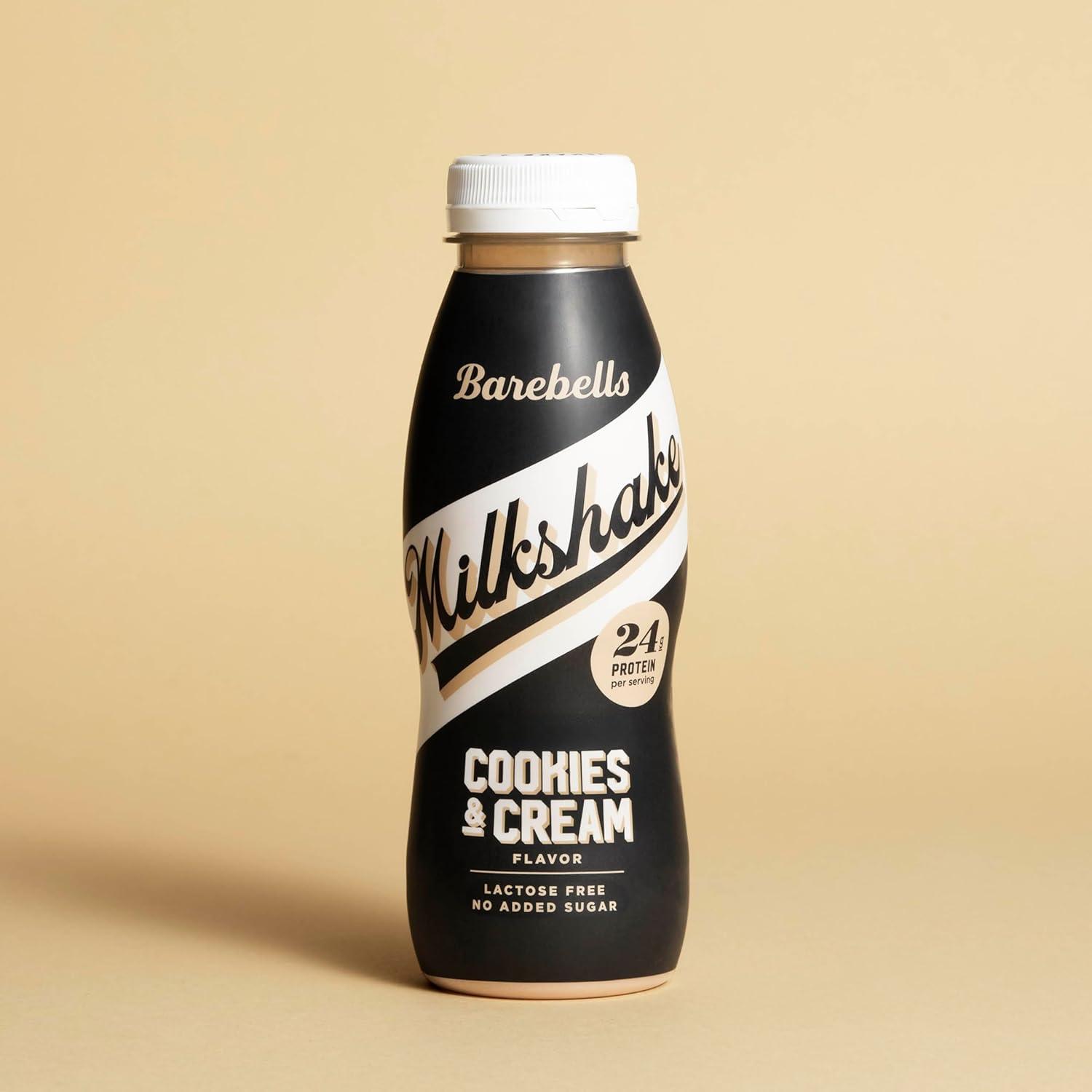 image:imageMilkshake protin Barebells Cookies amp Cream 8 x 330 ml 24 g de protines Sans sucre ajout Sans lactose Boisson onctueuse au dlicieux got cookies amp creamBiscuit et crme