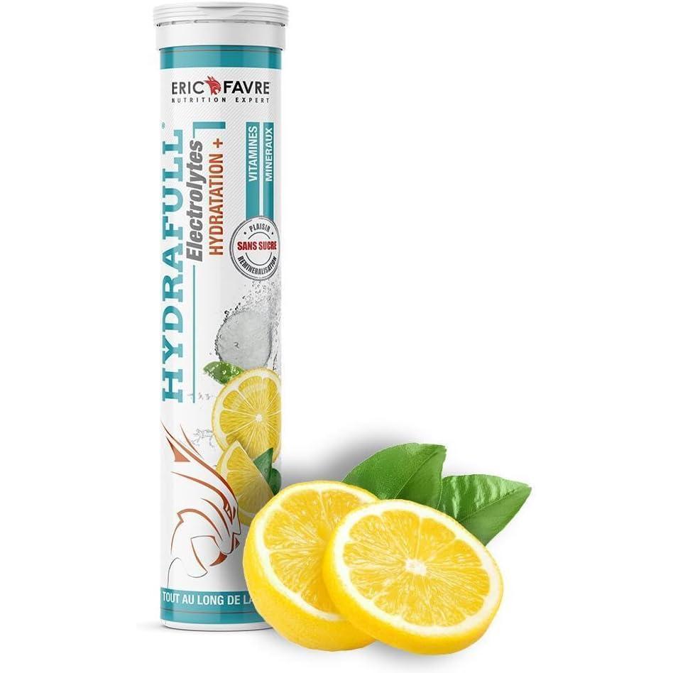 image:imageHYDRAFULL ELECTROLYTES Hydratation et Reminralisation quilibres Sans Sucre avec Vitamines et Minraux Essentiels Pour maintenir un niveau dHydratation Optimal Citron 20 comprims