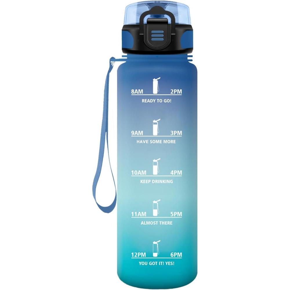 image:imageHoneyHolly Gourde 500ML tanche ampamp Rutilisable Gourde Sport Motivation avec Filtre Bouteille Bouteille deau Gourdes pour Gym Enfant Adulte cole Bureau Yoga Camping