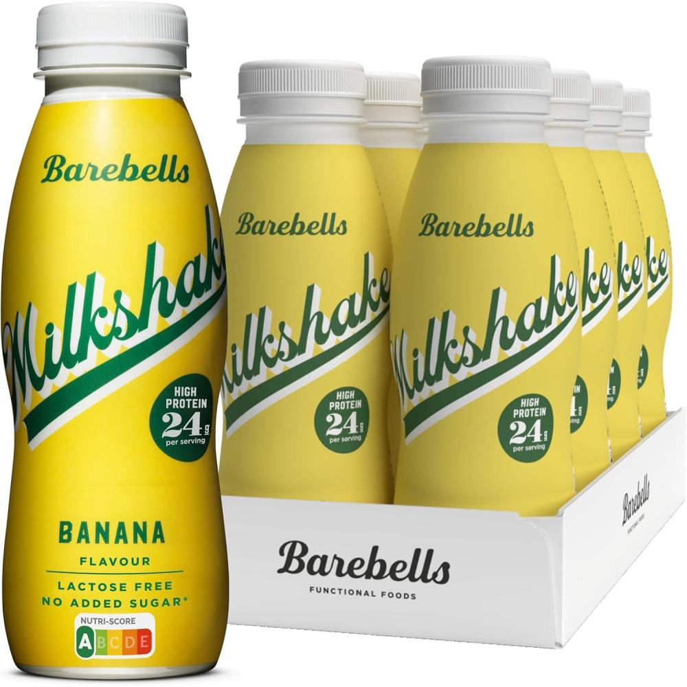 image:imageMilkshake protin Barebells Cookies amp Cream 8 x 330 ml 24 g de protines Sans sucre ajout Sans lactose Boisson onctueuse au dlicieux got cookies amp creamBanane