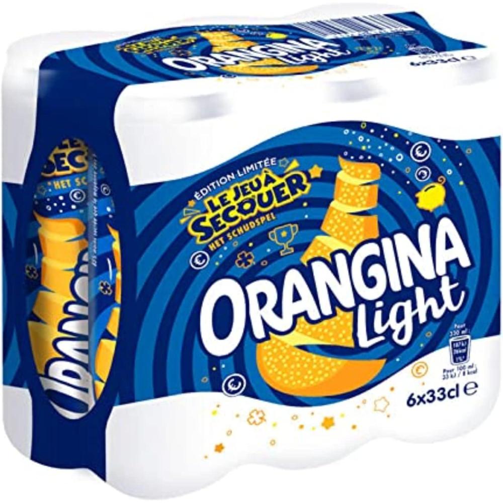 image:imageORANGINA Zro Boisson gazeuse  la pulpe dorange sans sucres 6 x 33 cl