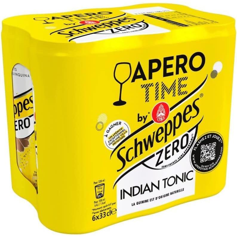 image:imageSCHWEPPES Zro Indian Tonic Boite Slim 6X33Cl Lunit