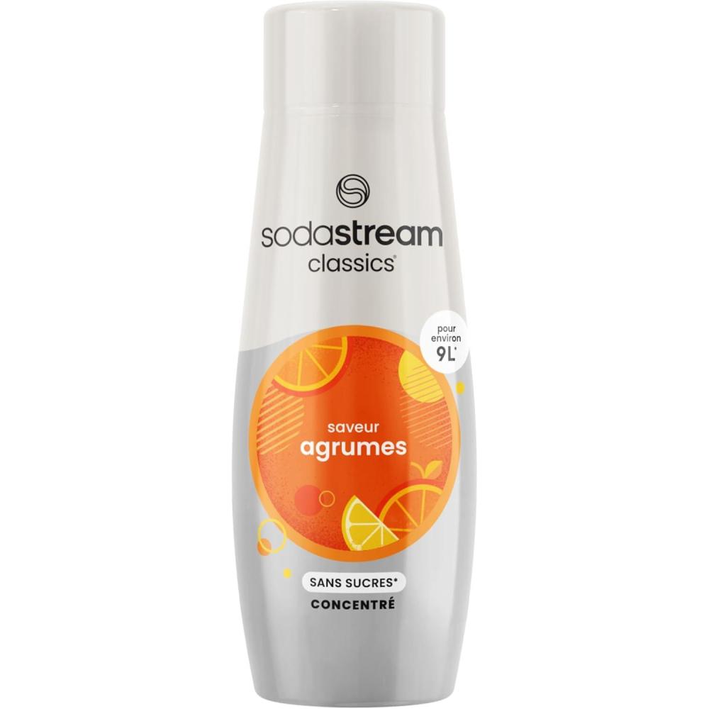 image:imageSodaStream Concentr Agrumes Sans Sucres pour Machine Eau Ptillante et Soda Prparez jusqu 9 Litres de Soda aux Agrumes en Quelques Secondes 440mlAgrumes Sans Sucres
