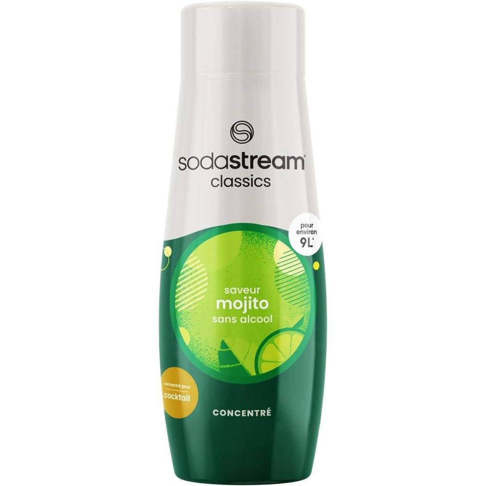 image:imageSodaStream Concentr Agrumes Sans Sucres pour Machine Eau Ptillante et Soda Prparez jusqu 9 Litres de Soda aux Agrumes en Quelques Secondes 440mlMojito Sans Alcool