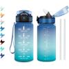 17oz-500ml | Paille | Bleu + Vert