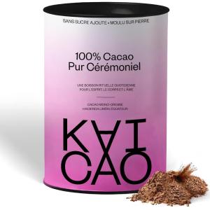Kaicao Cacao Ceremonial – Cacao Pur en Poudre – Sans Sucre, Vegan, Sans Gluten, Régime Keto – de la Hacienda Limón, Équateur – 200g