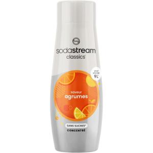 SodaStream Concentré Agrumes Sans Sucres pour Machine à Eau Pétillante et Soda | Préparez jusqu&rsquo;à 9 Litres de Soda aux Agrumes en Quelques Secondes, 440ml(Agrumes Sans Sucres)