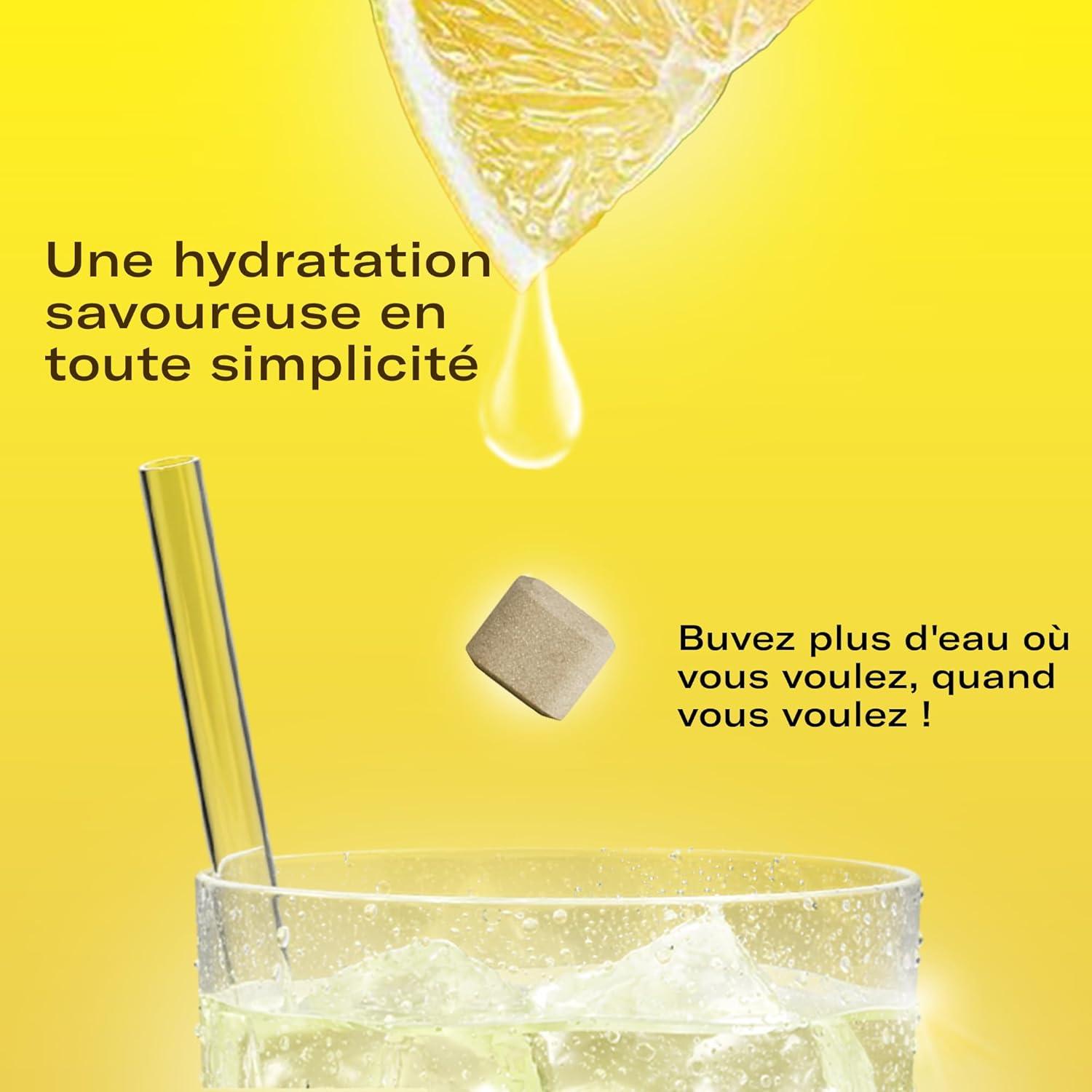 image:imagewaterdrop Coffret Th Glac 36 cubes dIce Tea Boisson sans sucre 3 saveurs fruites Th noir Pche Th vert Citron Th noir Framboise Enrichi en vitamines3x Th Glac Citron
