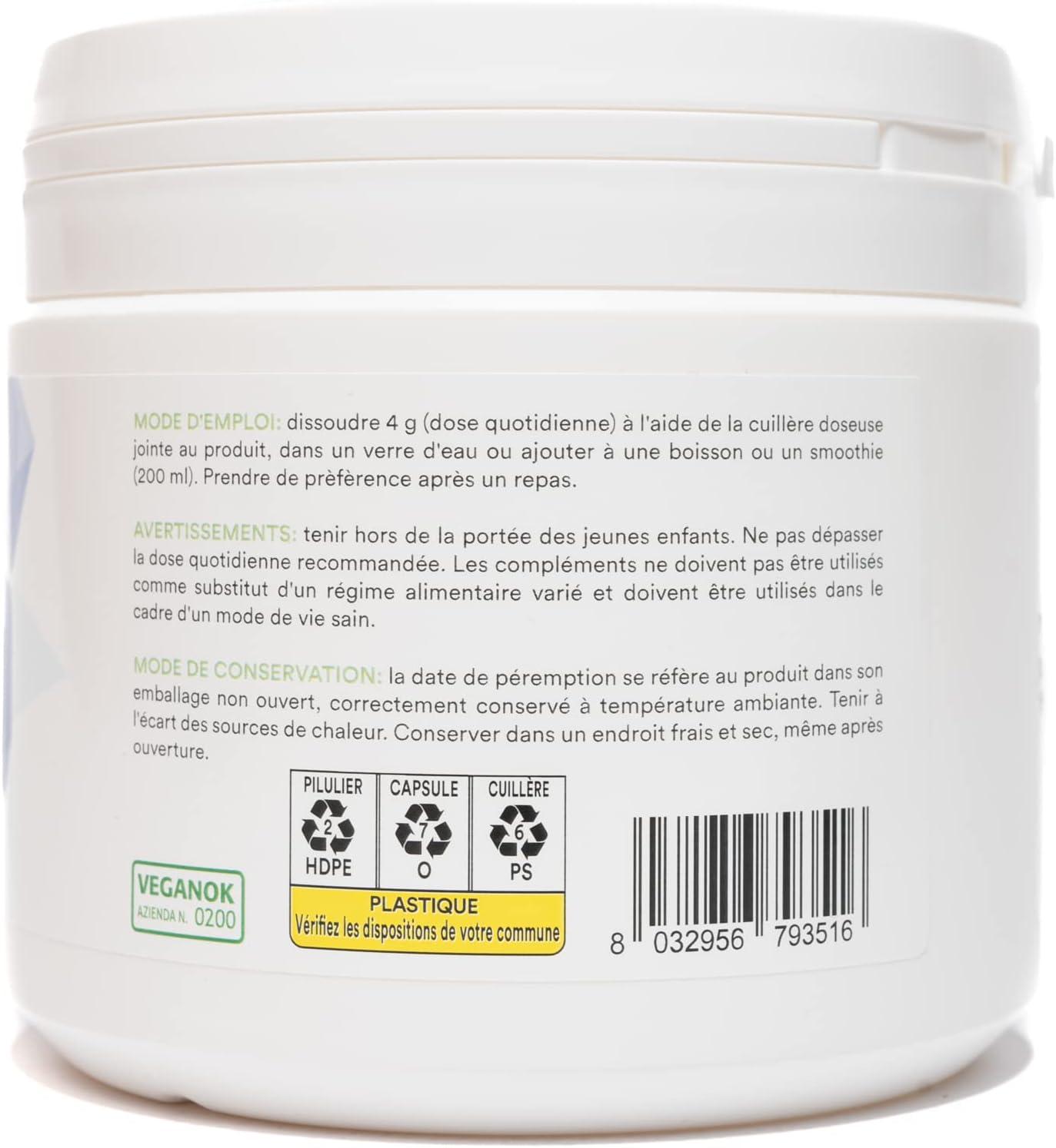 image:imageBenessence Citrate De Magnsium en poudre soluble Intgrateur Alimentaire 125 jours dintgration 500 g500 g Lot de 1