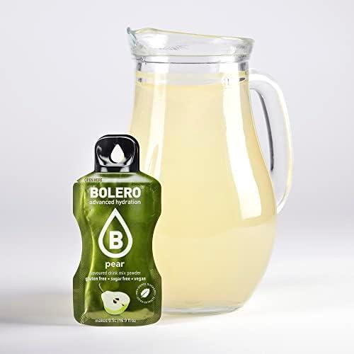 image:imageBolero PEAR 24x3g Jus en poudre sans sucre dulcor la stvia vitamine C pour enfants et sportifs sans gluten vgtalien saveur de poire