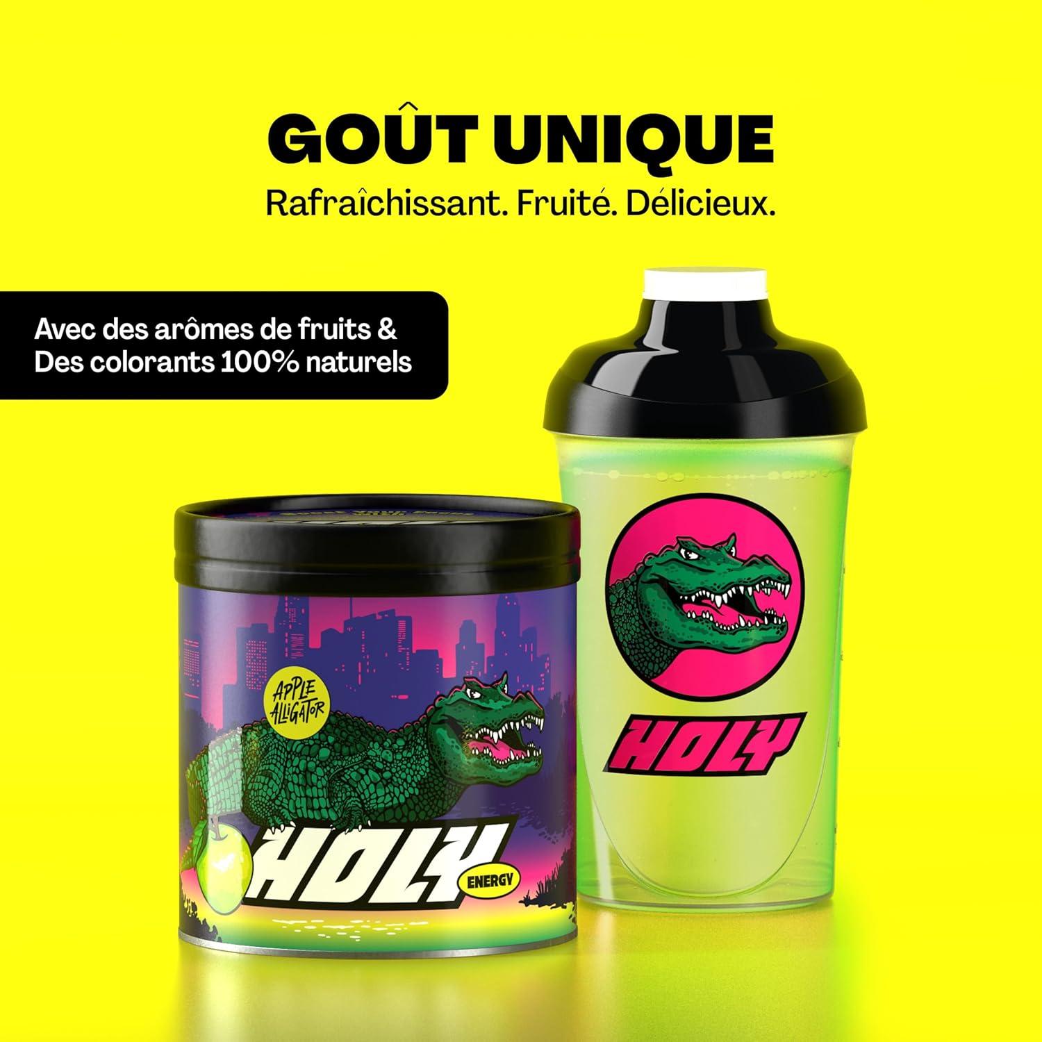 image:imageHOLY Energy Gaming Booster Gorillas Grape avec got de raisin vert en poudre 50 portions avec NewCaff amp extrait de th vert Focus Drink Vegan avec armes de fruits 100 naturelsApple Alligator