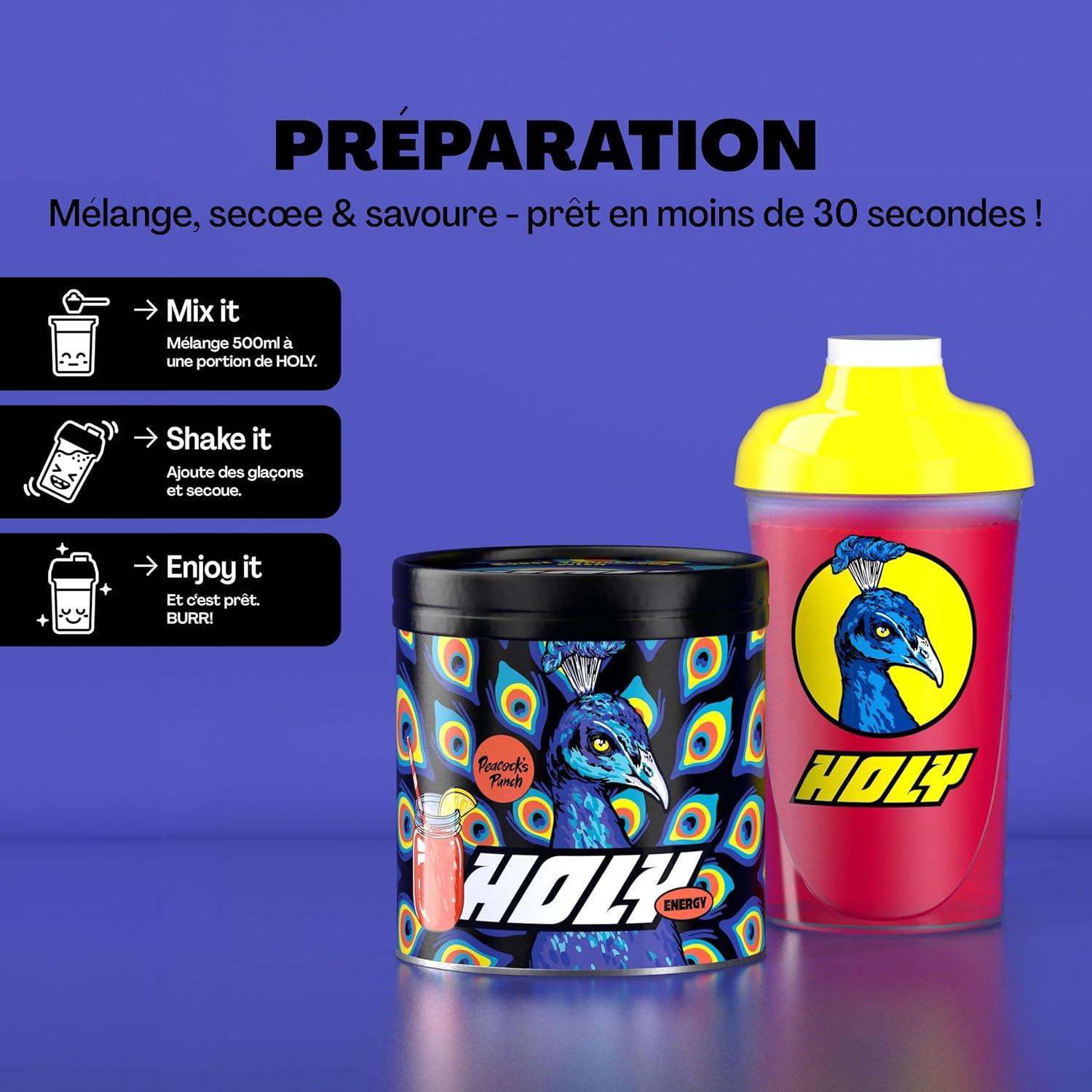 image:imageHOLY Energy Gaming Booster Gorillas Grape avec got de raisin vert en poudre 50 portions avec NewCaff amp extrait de th vert Focus Drink Vegan avec armes de fruits 100 naturelsPeacocks Punch