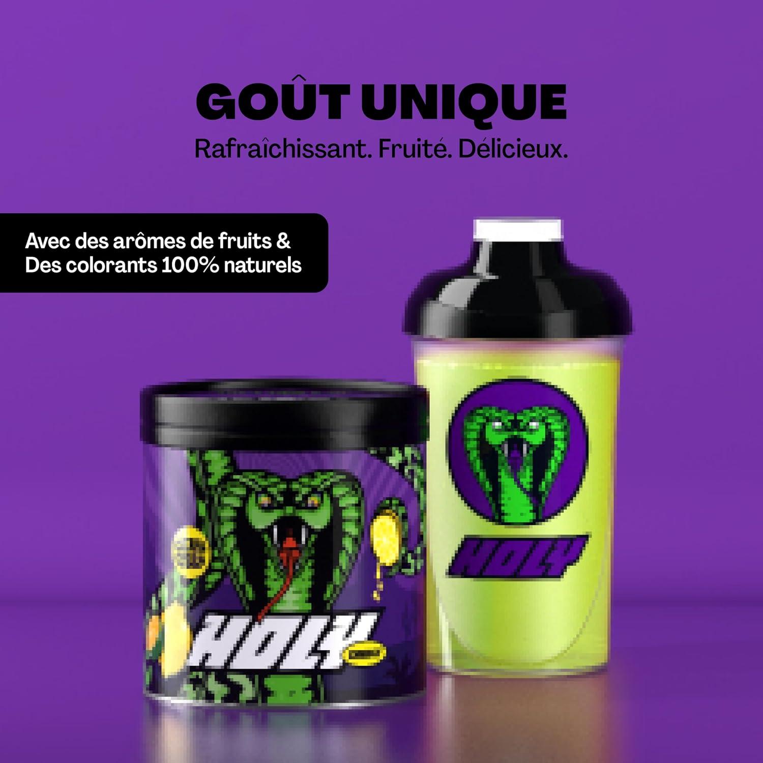 image:imageHOLY Energy Gaming Booster Gorillas Grape avec got de raisin vert en poudre 50 portions avec NewCaff amp extrait de th vert Focus Drink Vegan avec armes de fruits 100 naturelsCitrus Cobra