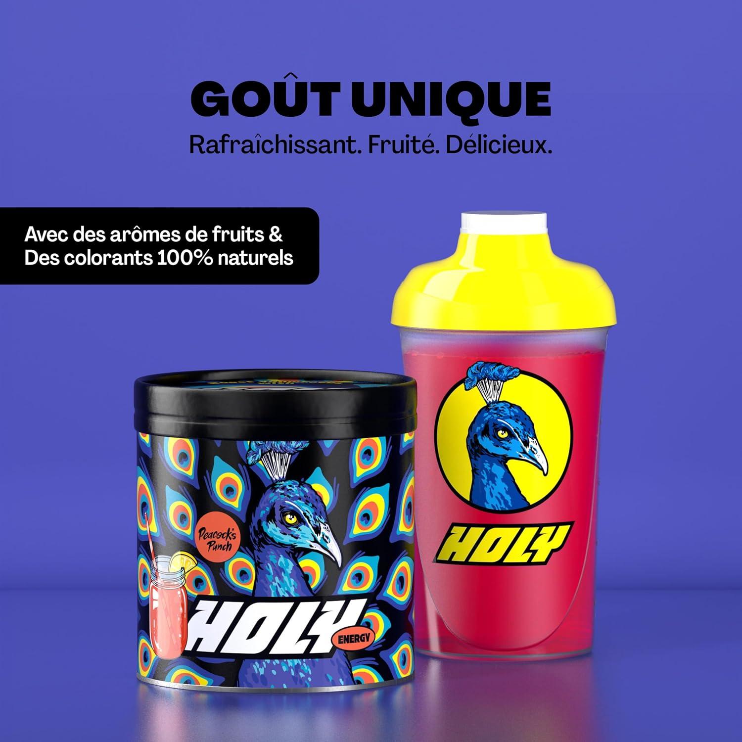image:imageHOLY Energy Gaming Booster Gorillas Grape avec got de raisin vert en poudre 50 portions avec NewCaff amp extrait de th vert Focus Drink Vegan avec armes de fruits 100 naturelsPeacocks Punch