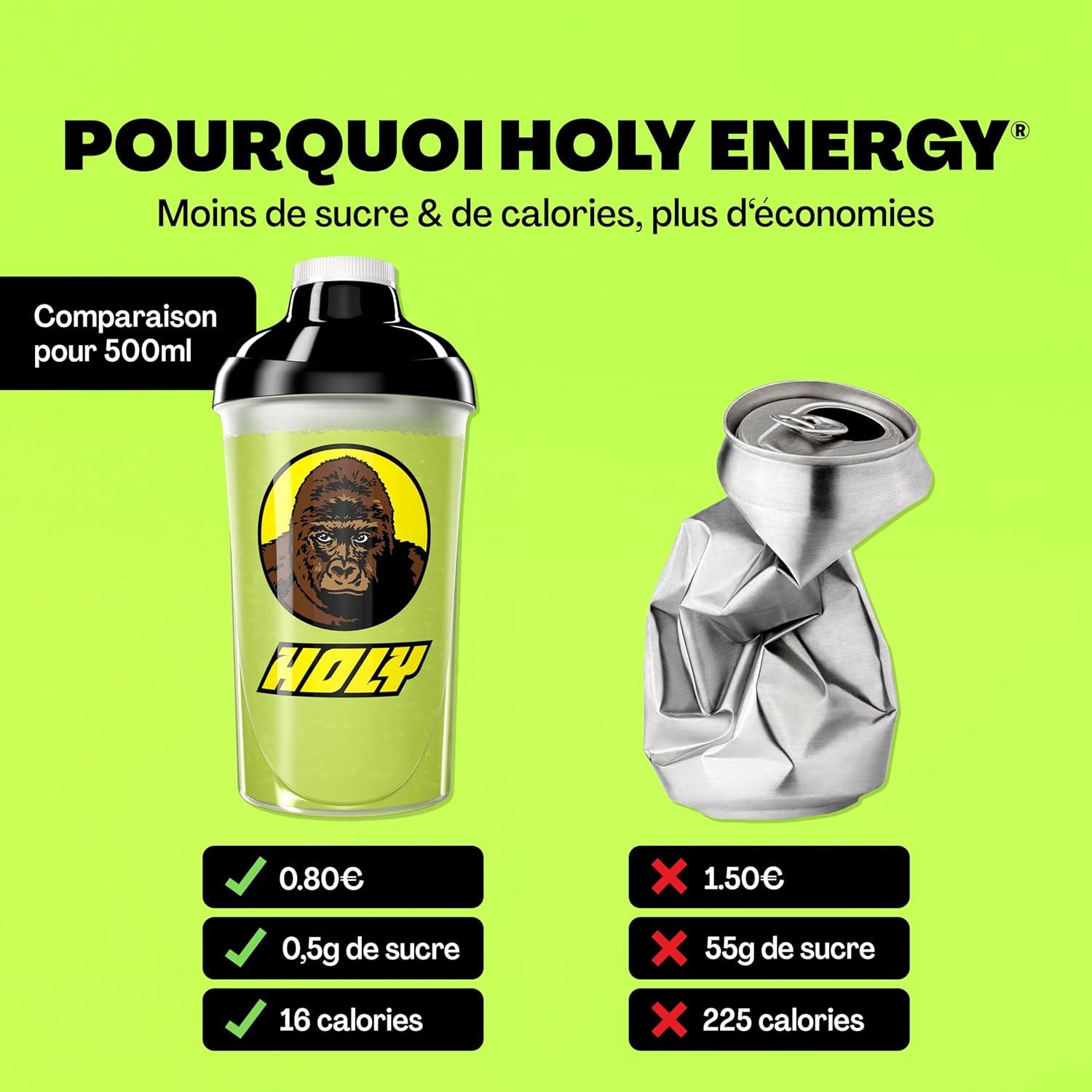 image:imageHOLY Energy Gaming Booster Gorillas Grape avec got de raisin vert en poudre 50 portions avec NewCaff amp extrait de th vert Focus Drink Vegan avec armes de fruits 100 naturelsGorillas Grape