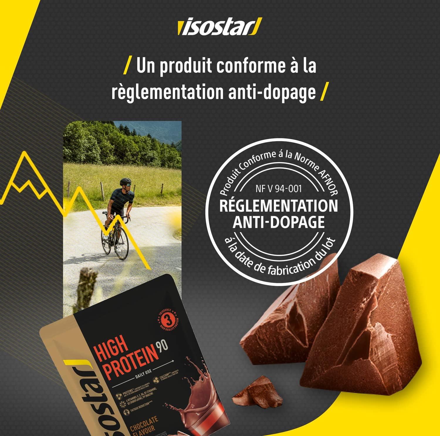 image:imageIsostar High Protein 90 Poudre pour Boisson Hyperprotine Chocolat 16 Boissons 400 gHigh Protein 90 Choco