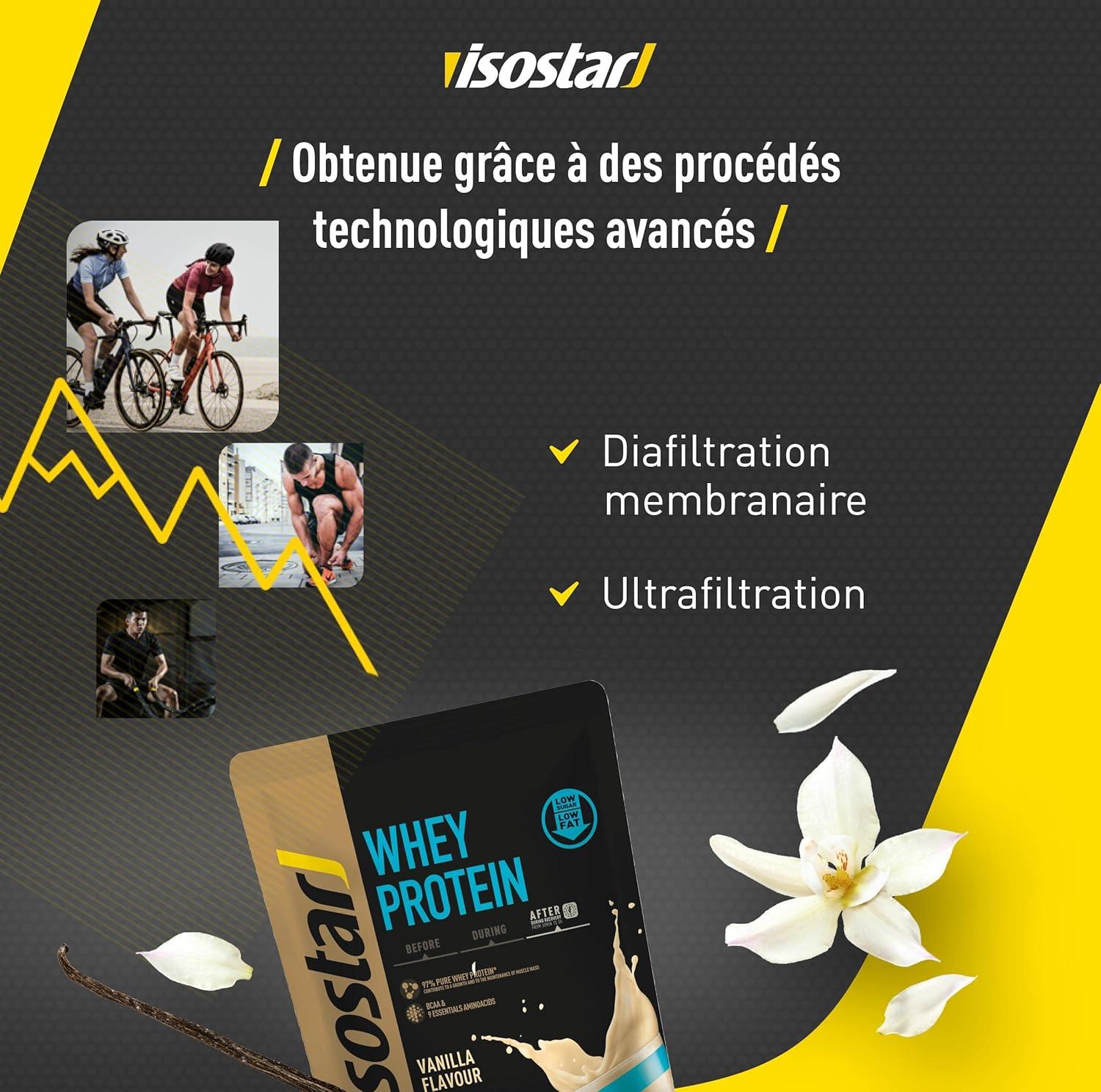 image:imageIsostar High Protein 90 Poudre pour Boisson Hyperprotine Chocolat 16 Boissons 400 gWhey Vanille