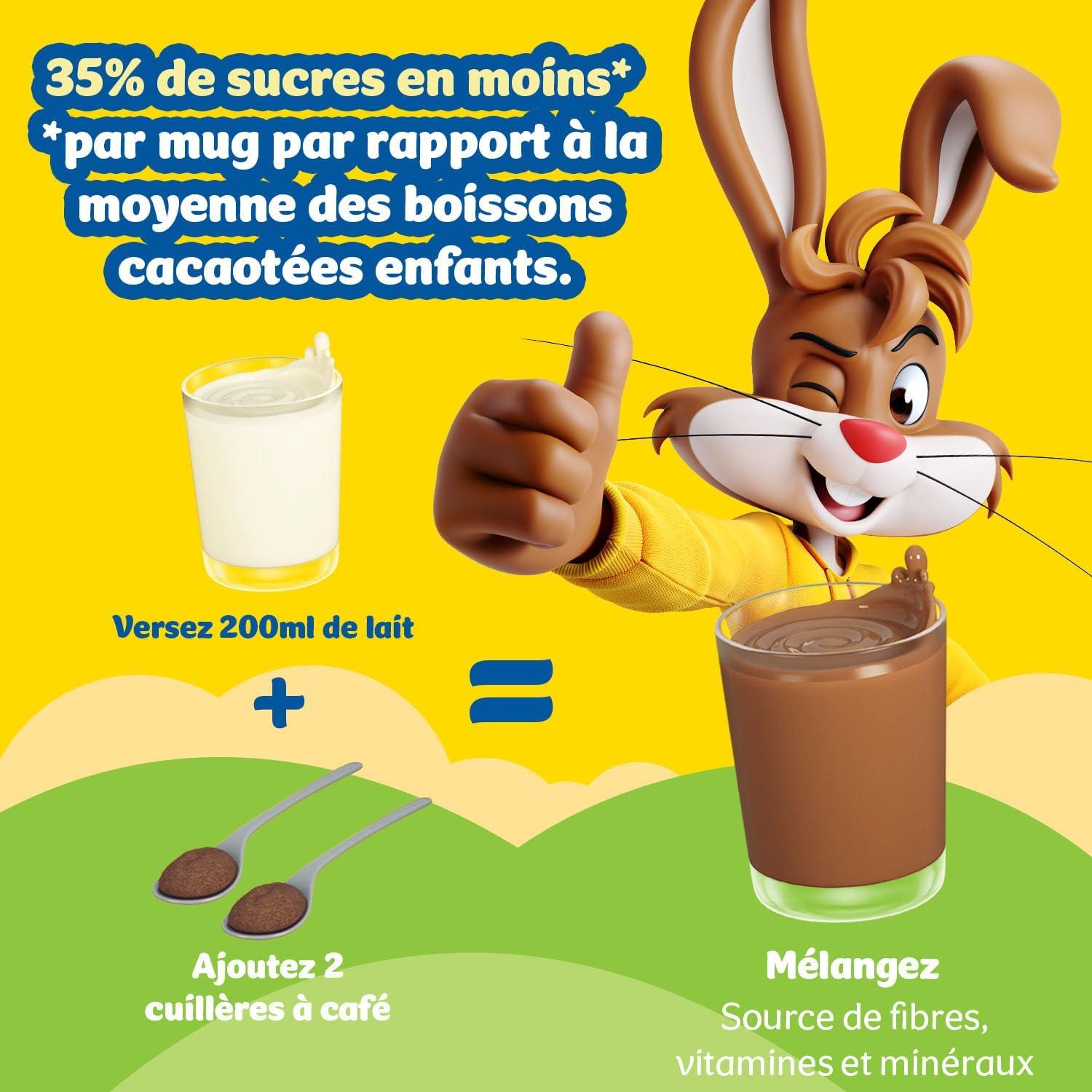 image:imageNESQUIK Chocolat en poudre Moins de sucre 350g350 g Lot de 2