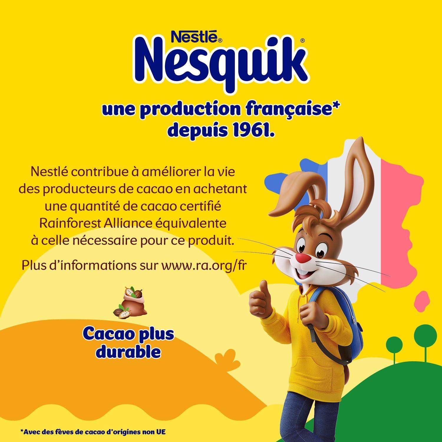 image:imageNESQUIK Chocolat en poudre Moins de sucre 350g350 g Lot de 2