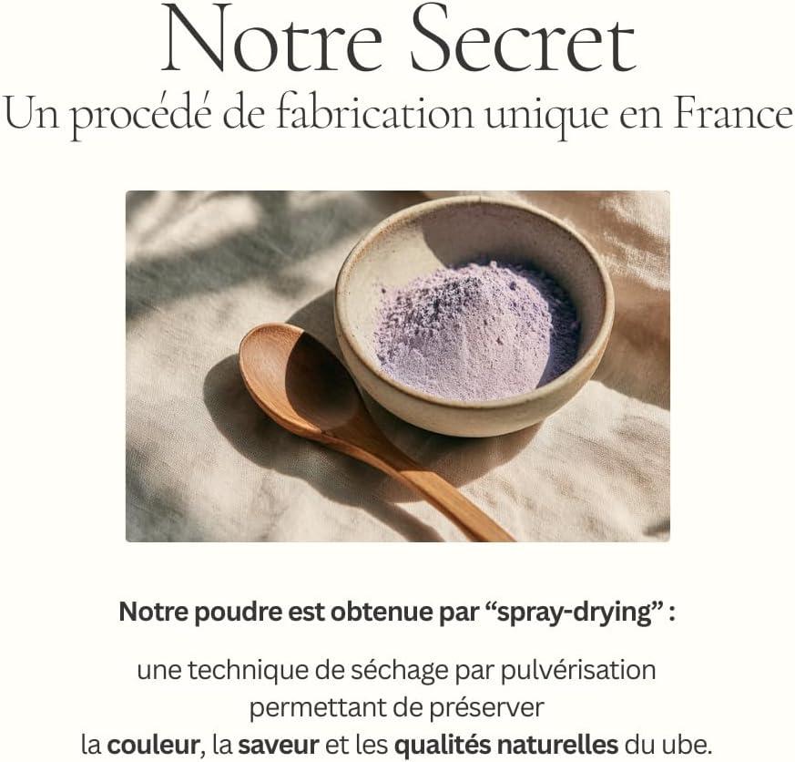 image:imagePoudre Ube Premium 100g Origine Philippines Riche en Antioxydants Idal Ube Latte Smoothies amp Ptisserie Sans Cafine Sans Gluten Vegan SEVEN TASTE Marque Franaise