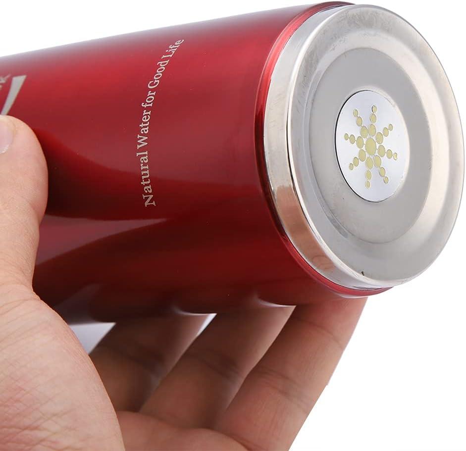 image:imagePwshymi Bouteille Deau Alcaline Purifiante Nanonergie pour Stimuler le Mtabolisme et Amliorer limmunit Flacon en Acier Inoxydable de 400 Ml pour les Amateurs de sant BleuRouge
