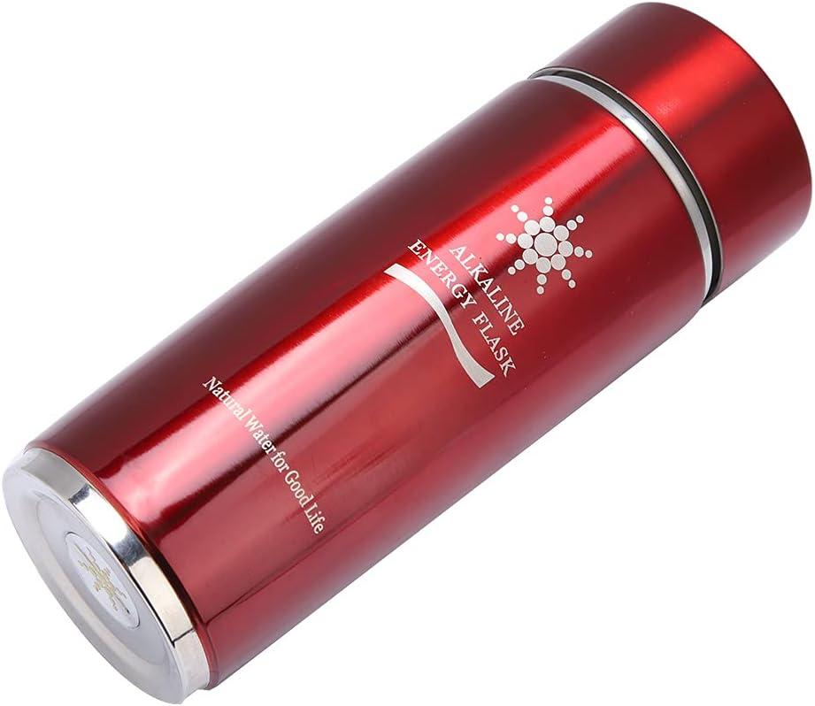 image:imagePwshymi Bouteille Deau Alcaline Purifiante Nanonergie pour Stimuler le Mtabolisme et Amliorer limmunit Flacon en Acier Inoxydable de 400 Ml pour les Amateurs de sant BleuRouge