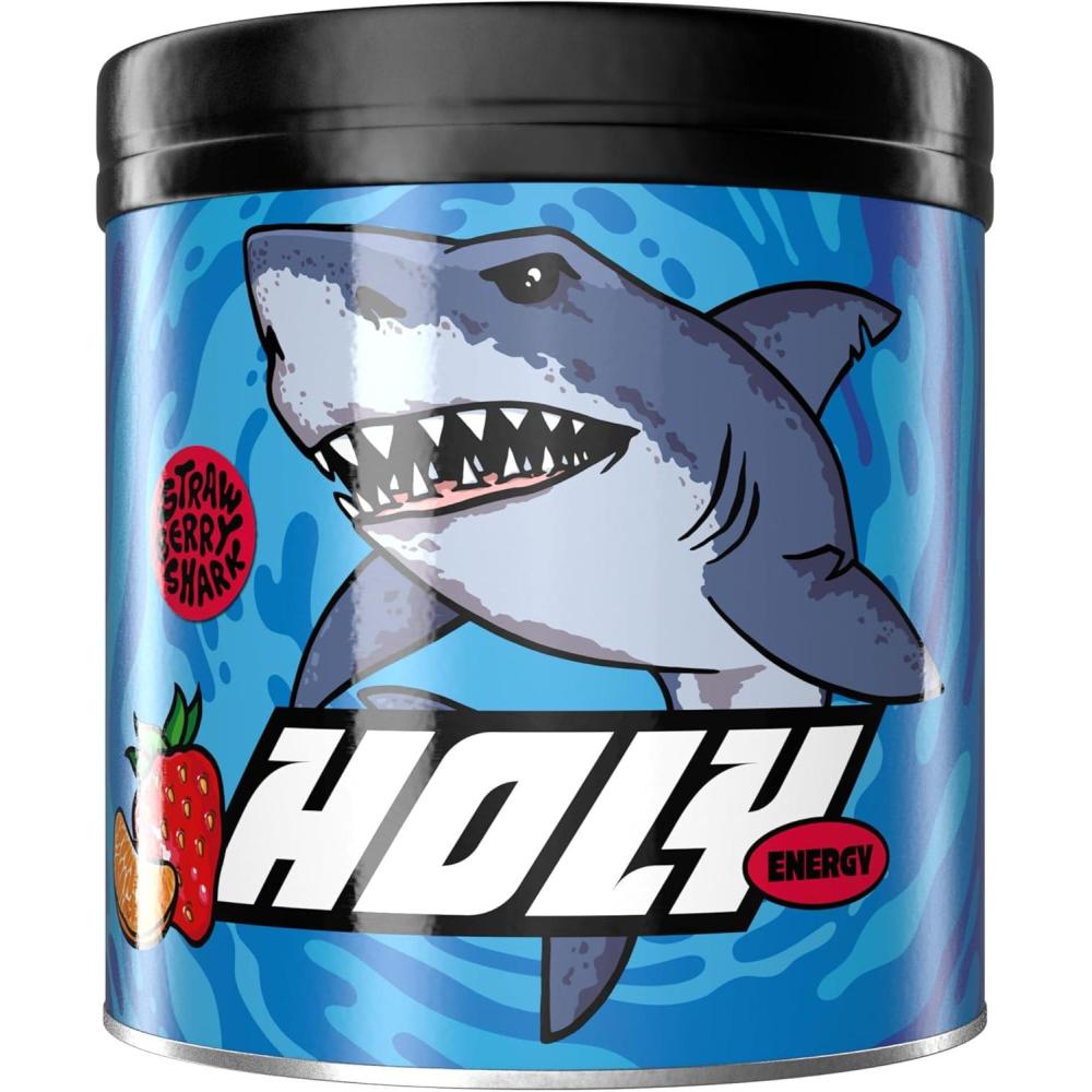image:imageHOLY Energy Gaming Booster Gorillas Grape avec got de raisin vert en poudre 50 portions avec NewCaff amp extrait de th vert Focus Drink Vegan avec armes de fruits 100 naturelsStrawberry Shark