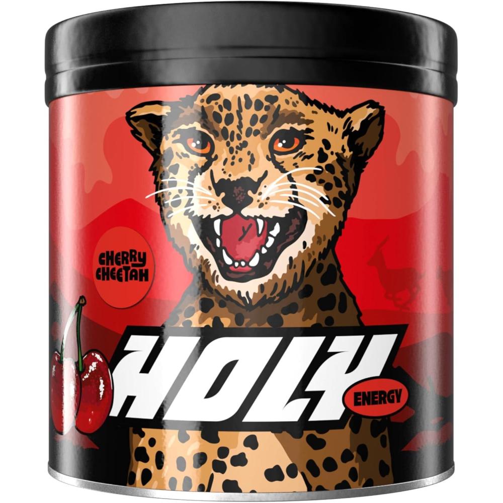image:imageHOLY Energy Gaming Booster Gorillas Grape avec got de raisin vert en poudre 50 portions avec NewCaff amp extrait de th vert Focus Drink Vegan avec armes de fruits 100 naturelsCherry Cheetah