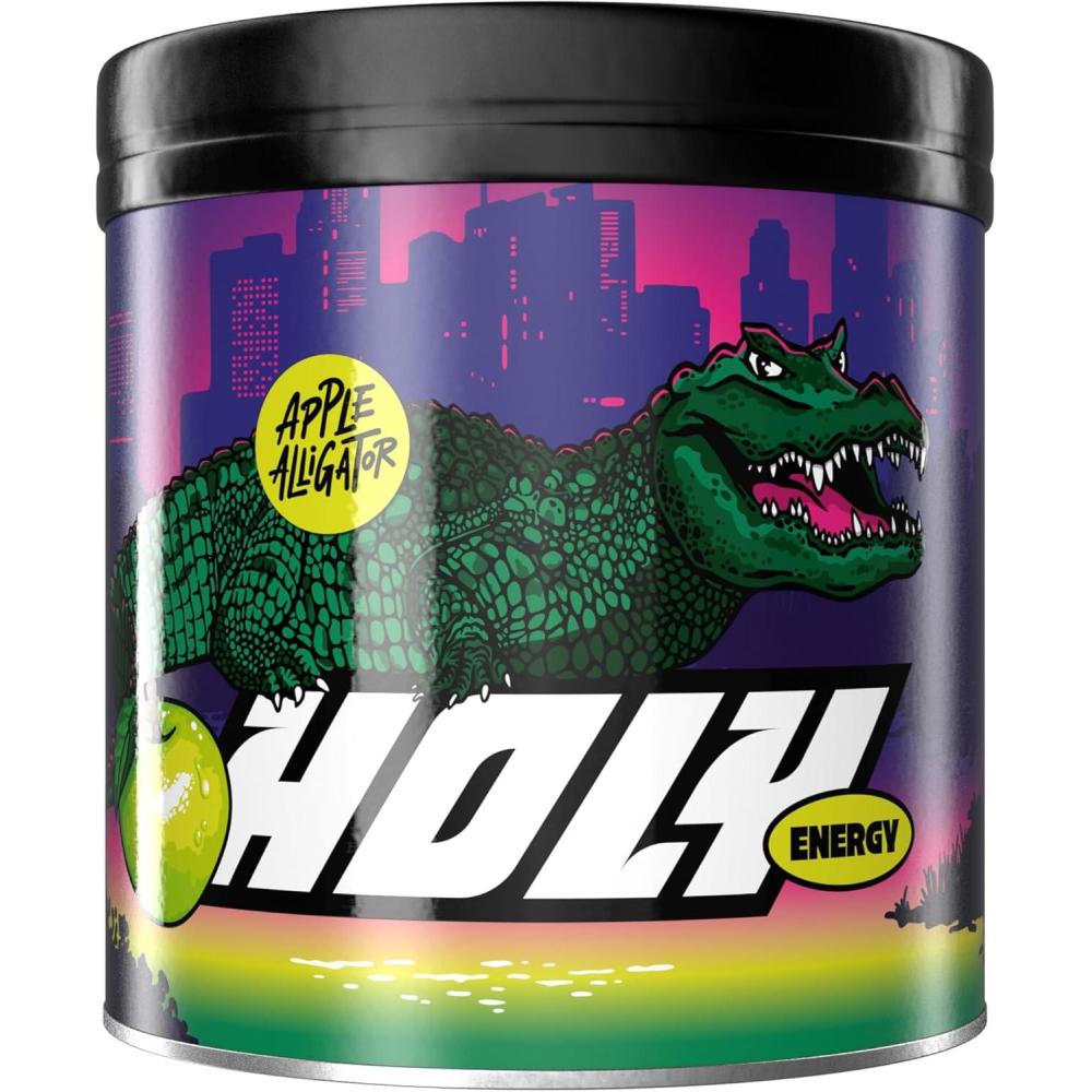 image:imageHOLY Energy Gaming Booster Gorillas Grape avec got de raisin vert en poudre 50 portions avec NewCaff amp extrait de th vert Focus Drink Vegan avec armes de fruits 100 naturelsApple Alligator