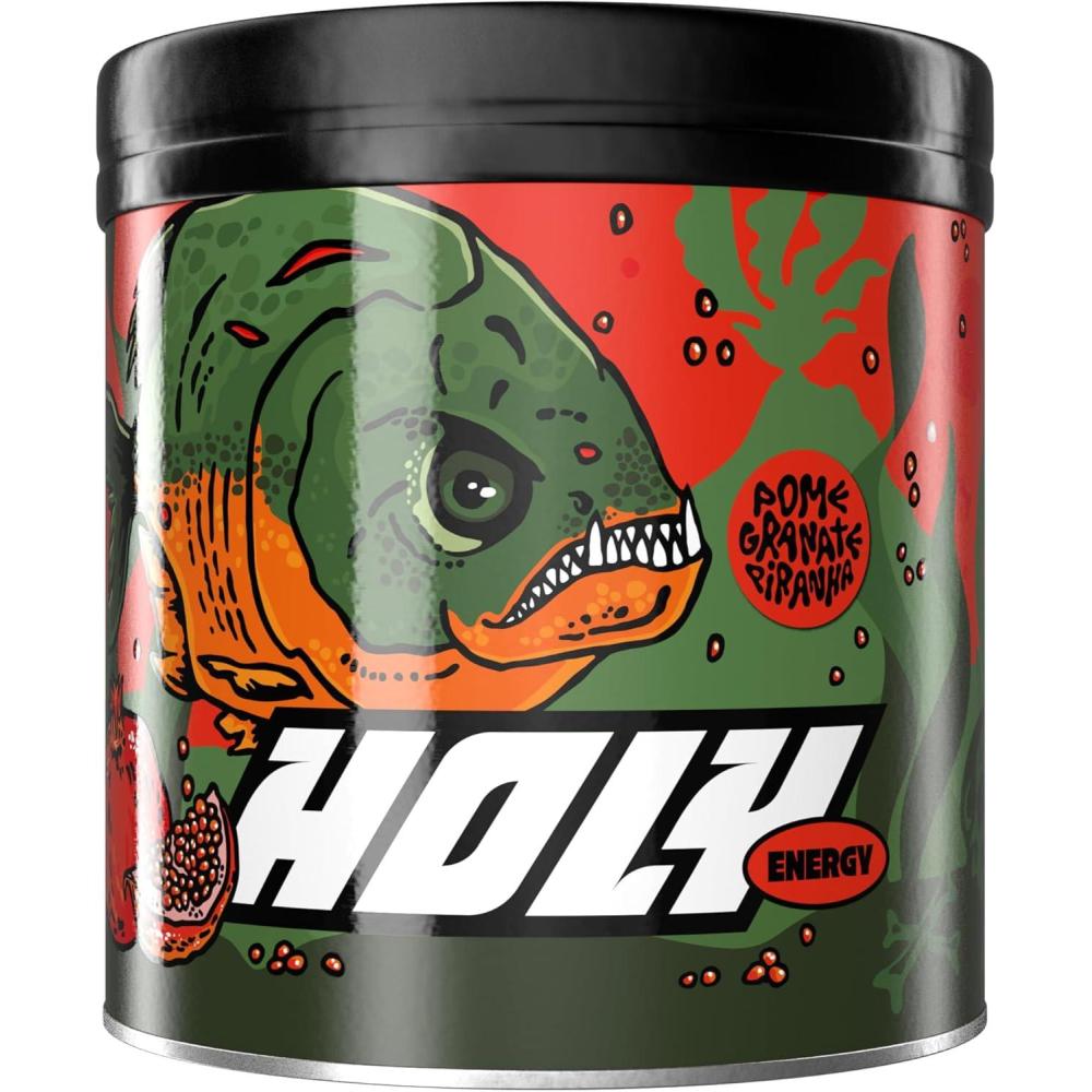 image:imageHOLY Energy Gaming Booster Gorillas Grape avec got de raisin vert en poudre 50 portions avec NewCaff amp extrait de th vert Focus Drink Vegan avec armes de fruits 100 naturelsPomegranate Piranha