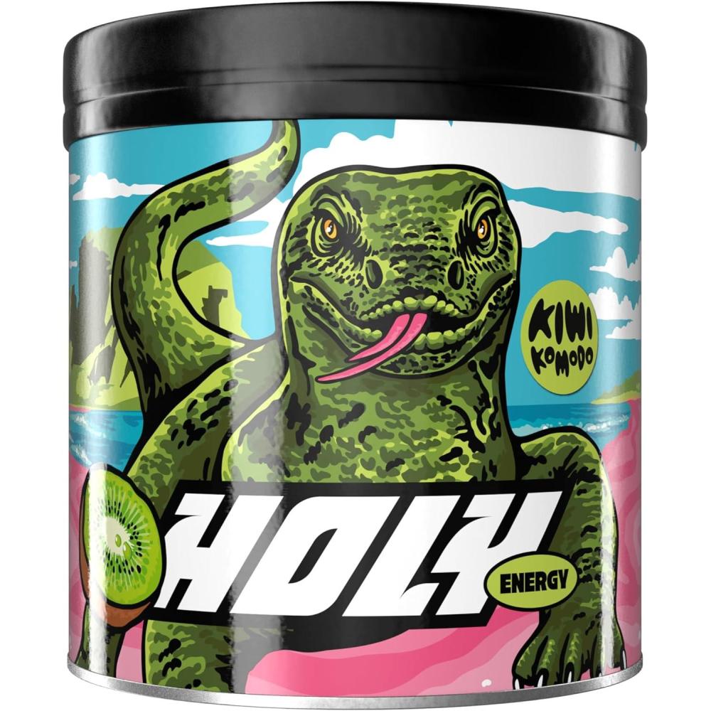 image:imageHOLY Energy Gaming Booster Gorillas Grape avec got de raisin vert en poudre 50 portions avec NewCaff amp extrait de th vert Focus Drink Vegan avec armes de fruits 100 naturelsKiwi Komodo