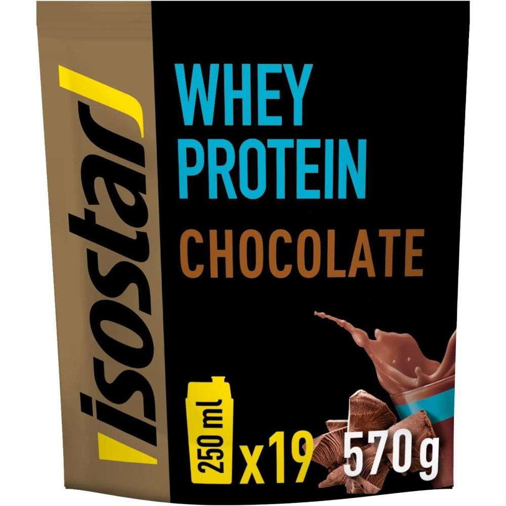 image:imageIsostar High Protein 90 Poudre pour Boisson Hyperprotine Chocolat 16 Boissons 400 gWhey Chocolat