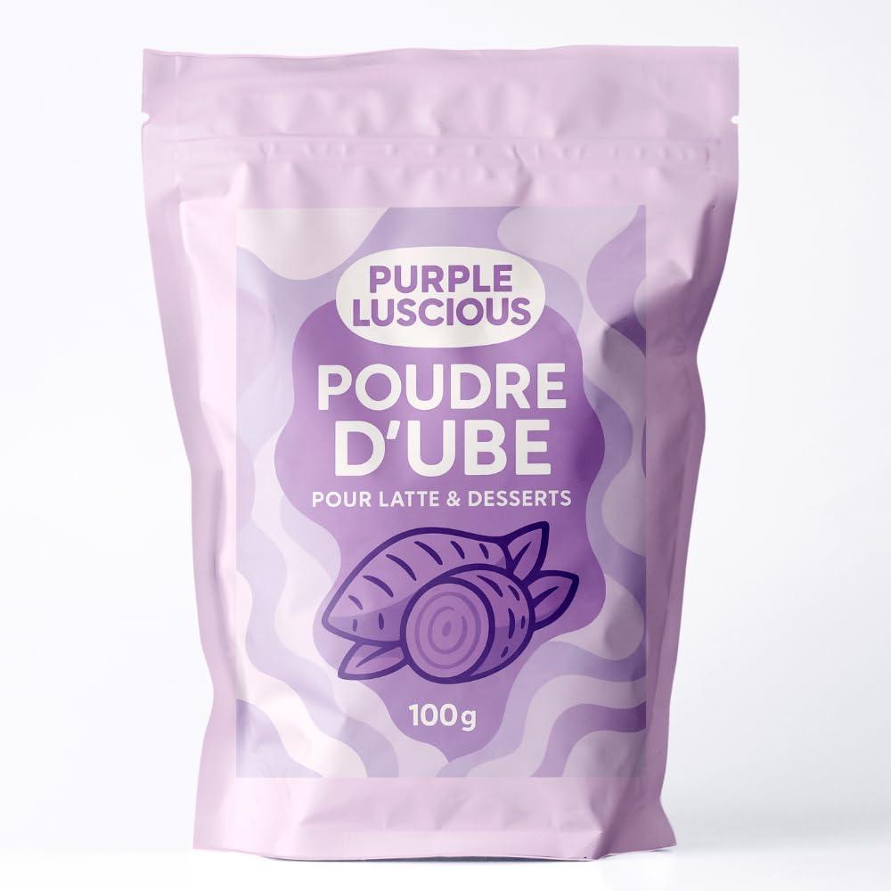 image:imagePurple Luscious Poudre dUbe Premium 100 g Igname violette des Philippines 100 naturelle Couleur intense amp saveur douce vegan sans gluten sans sucre ajout Idale pour lattes desserts