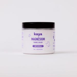 Kaya Magnésium en Poudre à diluer, goût Myrtille, sans sucres, 100g – Anti-stress et anti-fatigue – Vegan