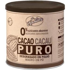 La Chocolatera Cacao Pur en Poudre, Sans Sucres Ajoutés, 2 Pots de 265g.