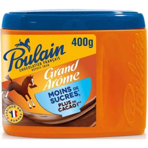 Poulain Chocolat Grand Arôme Moins de Sucre 400 g(400 g (Lot de 1))