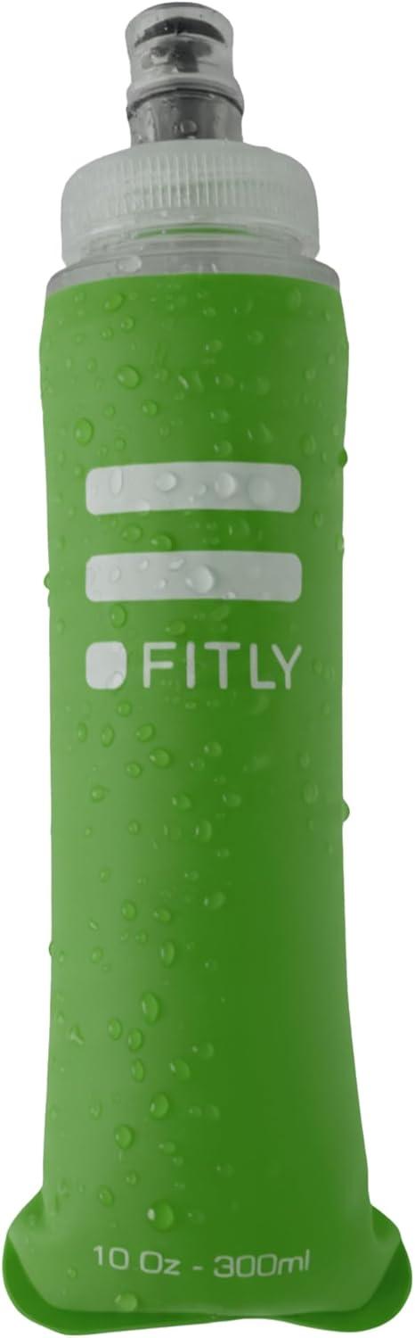 image:imageFITLY Soft Flask pour Sac dHydratation Idal pour Le Running vlo randonne Gourde SoupleVert Fort