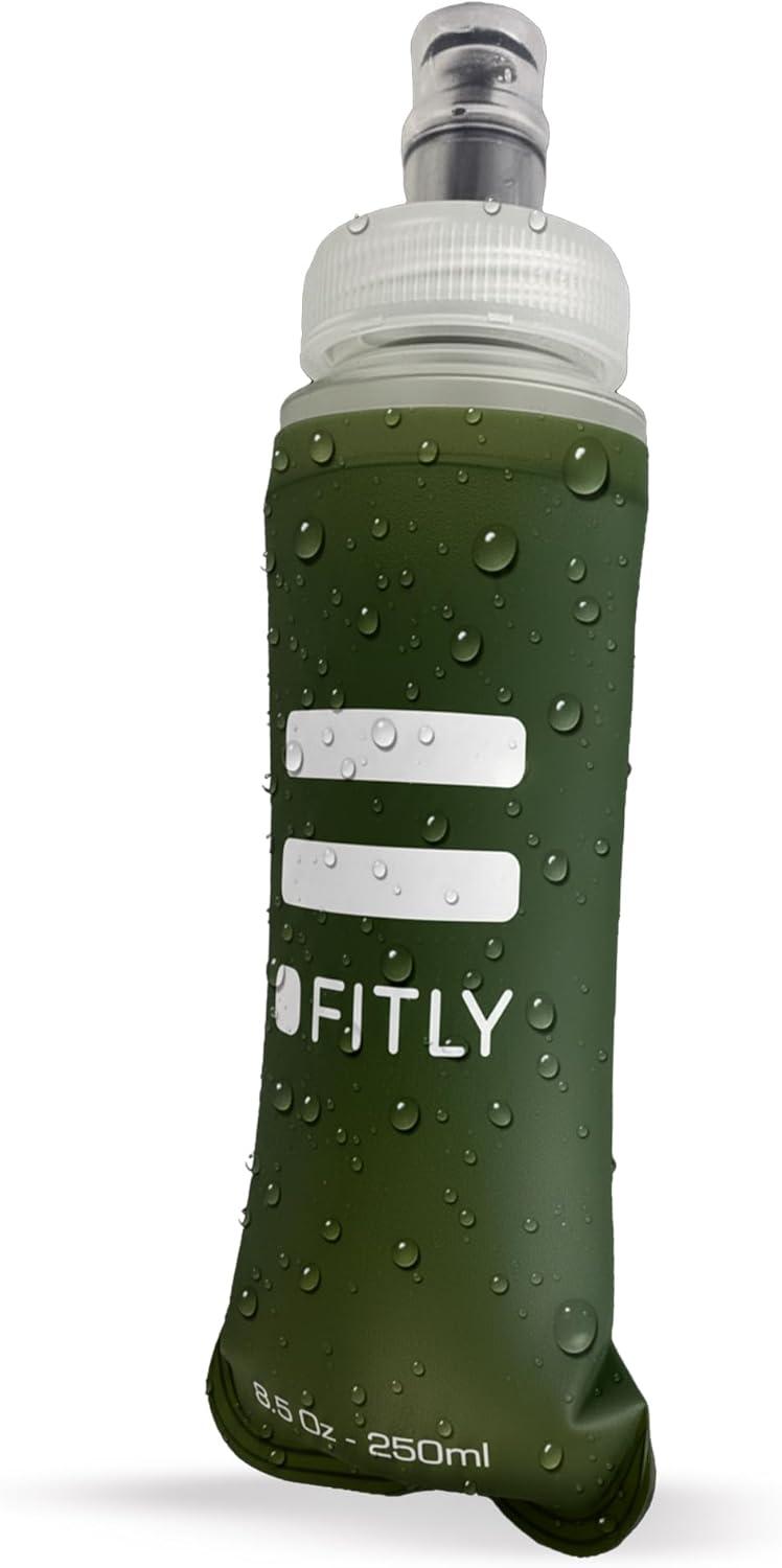 image:imageFITLY Soft Flask pour Sac dHydratation Idal pour Le Running vlo randonne Gourde SoupleVert Fort