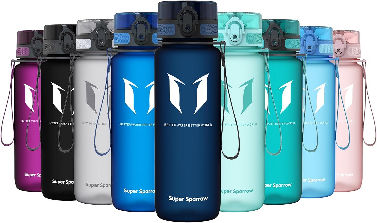 image:imageSuper Sparrow Bouteille deau Gourde 350ml500ml750ml1000ml sans BPA Convient pour Le Sport la randonne lcole Le Bureau en Plein airMyrtilles