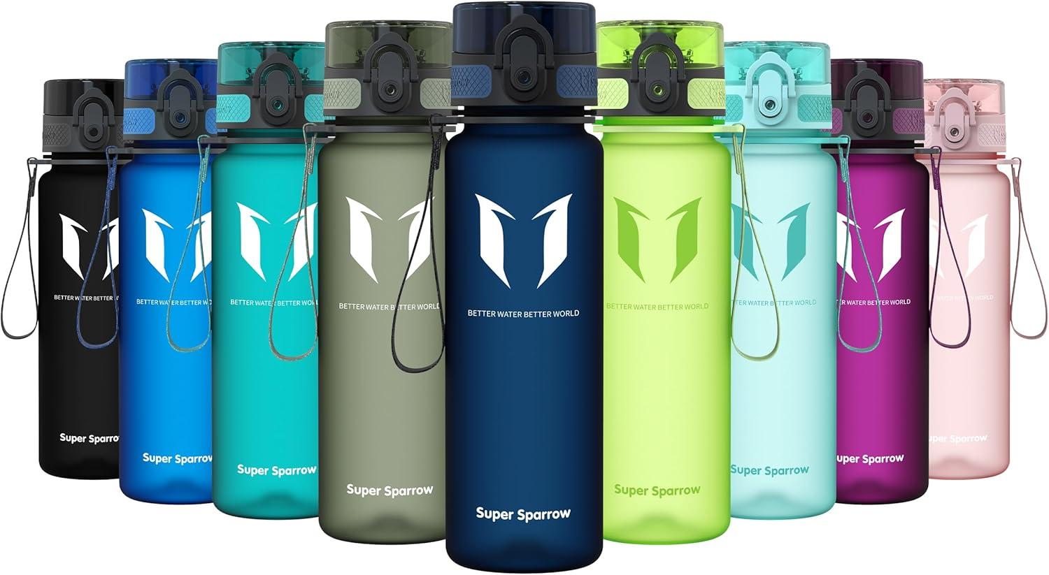 image:imageSuper Sparrow Bouteille deau Gourde 350ml500ml750ml1000ml sans BPA Convient pour Le Sport la randonne lcole Le Bureau en Plein airMyrtilles