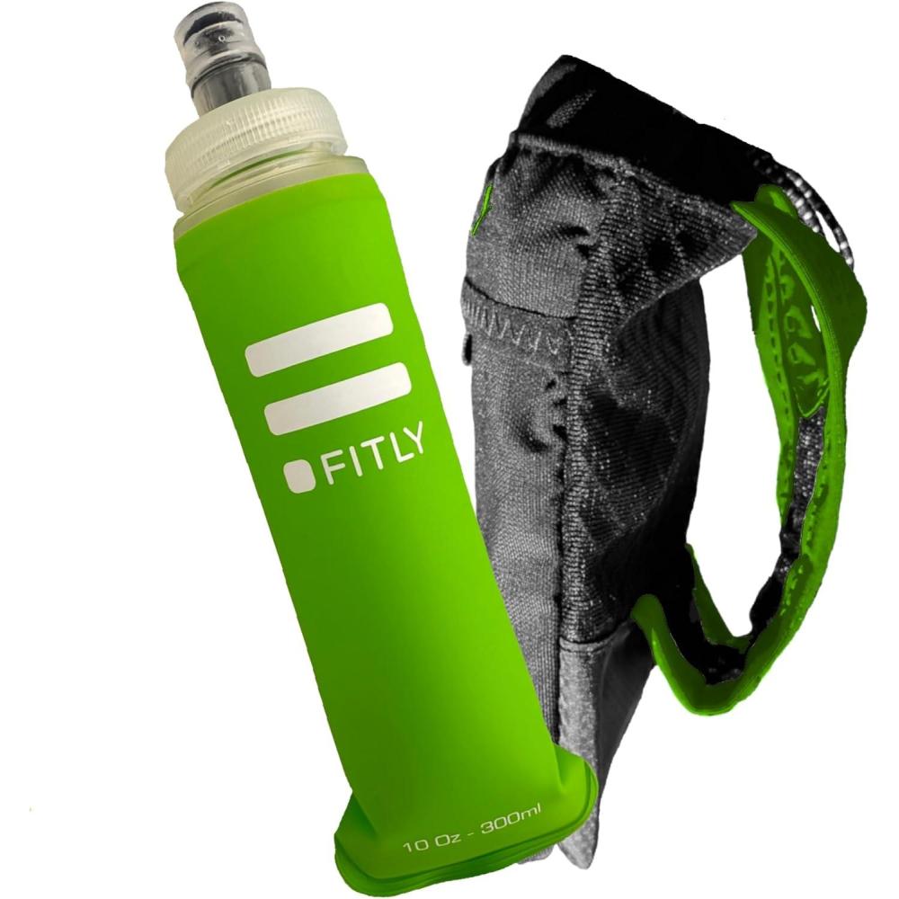 image:imageFITLY Soft Flask pour Sac dHydratation Idal pour Le Running vlo randonne Gourde SoupleVert